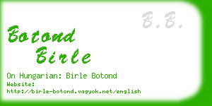 botond birle business card
